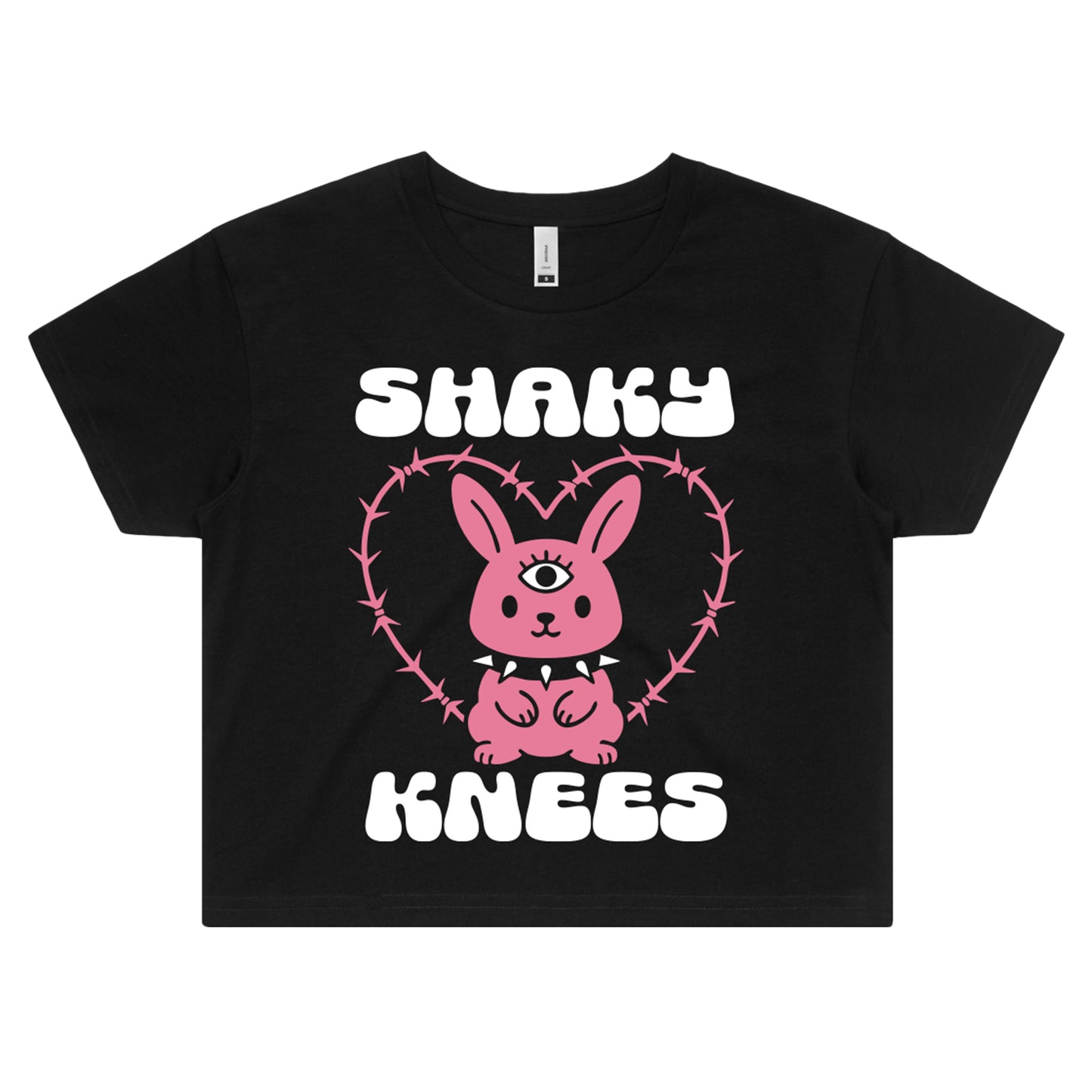 Women's Bunny Lineup Crop Tee (Pre-order)