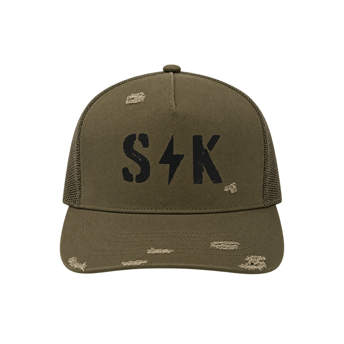 SK Distressed Trucker Hat