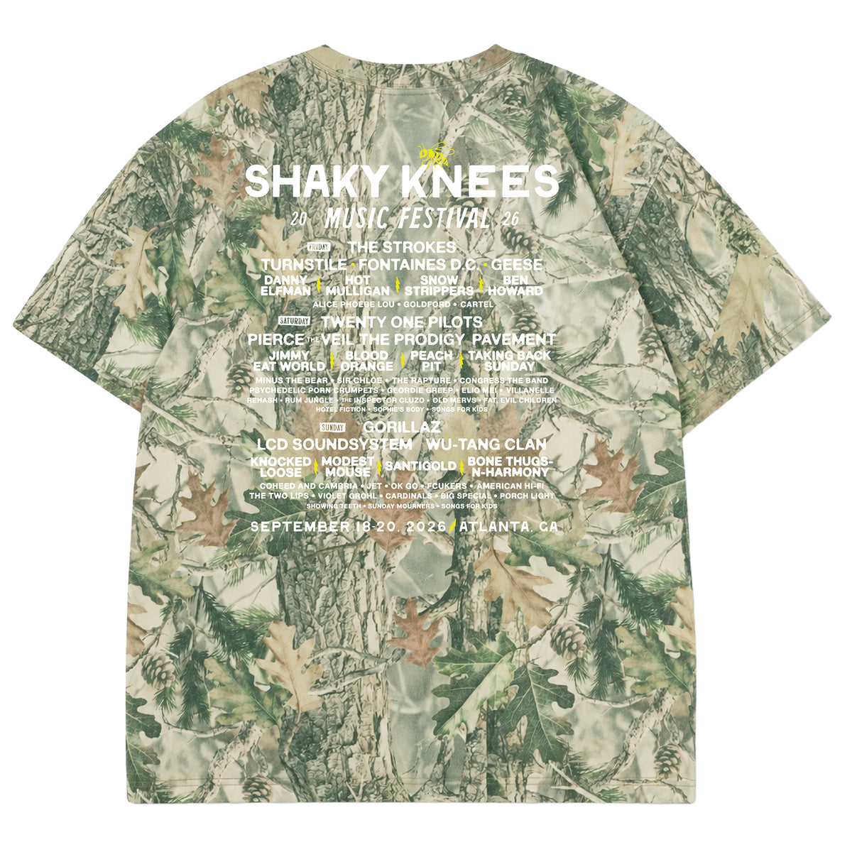 Bees Knees Lineup Camo Tee