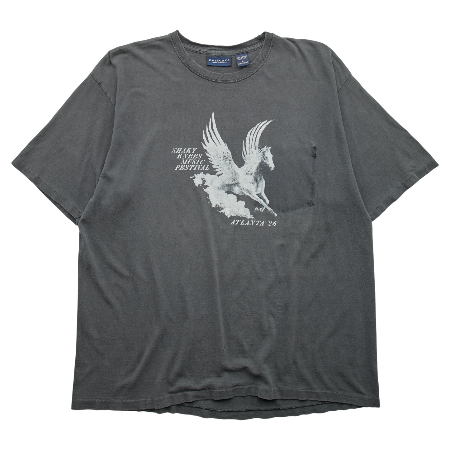 SK x Springy Gray Pegasus Tee - XL