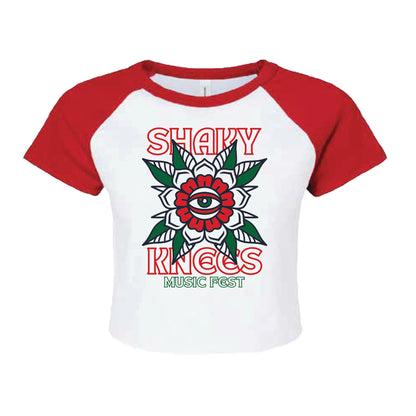 Women's Eye Bloom Crop Tee