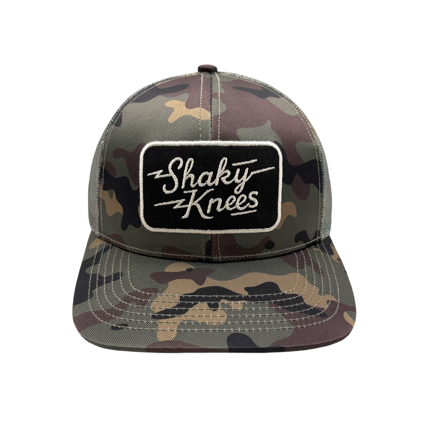 Shaky Bolt Patch Camo Trucker Hat