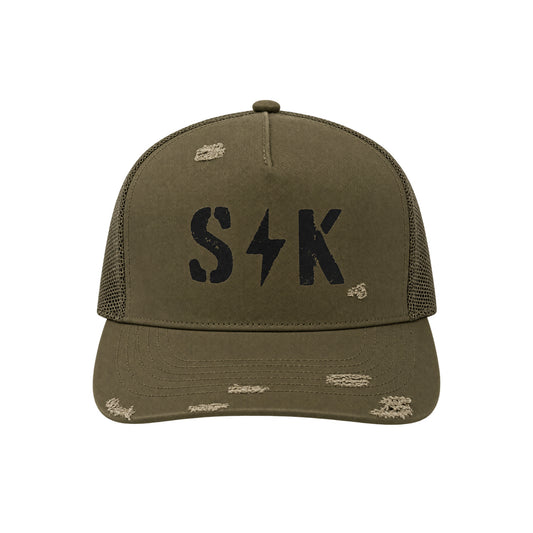 SK Distressed Trucker Hat