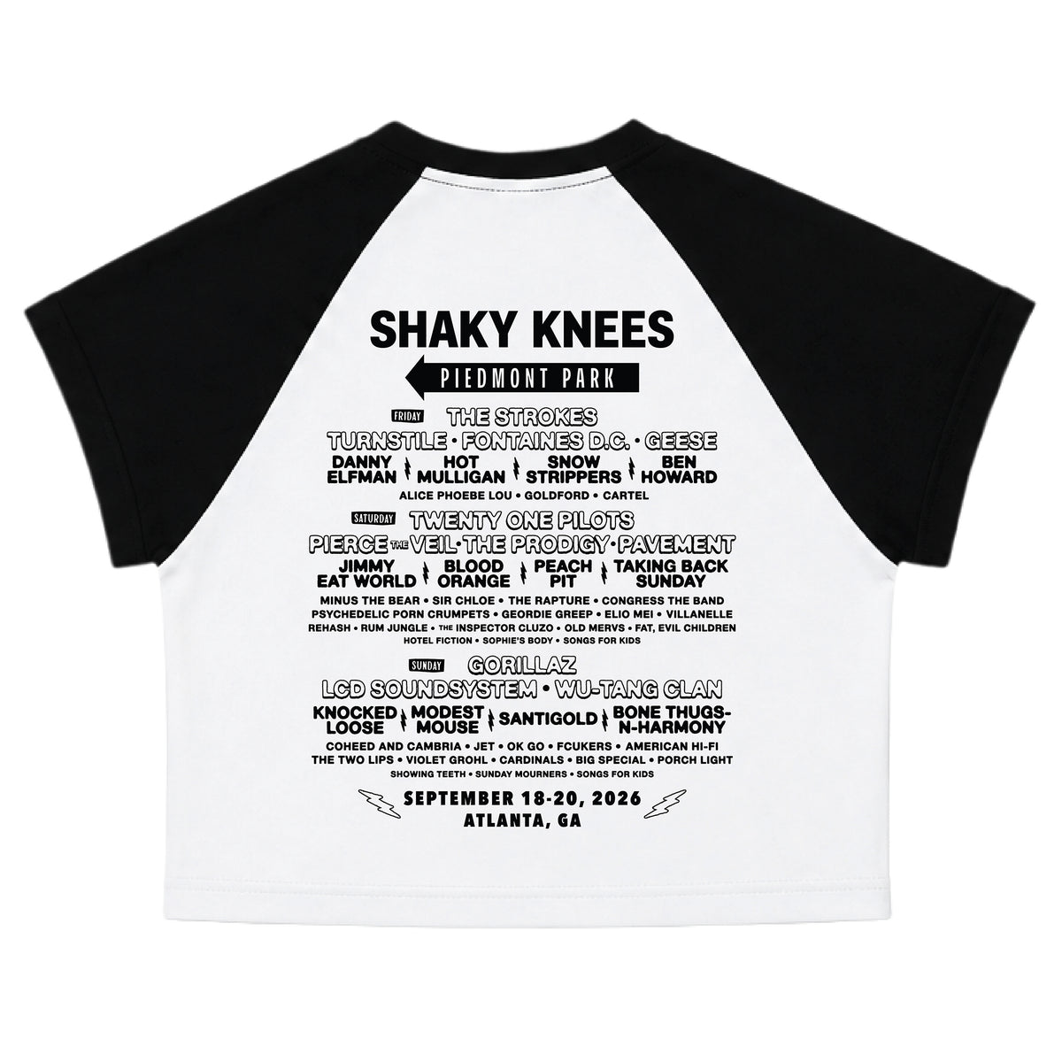 Women's Peaches Crop Raglan Lineup Tee