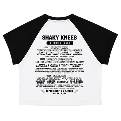 Women's Peaches Crop Raglan Lineup Tee