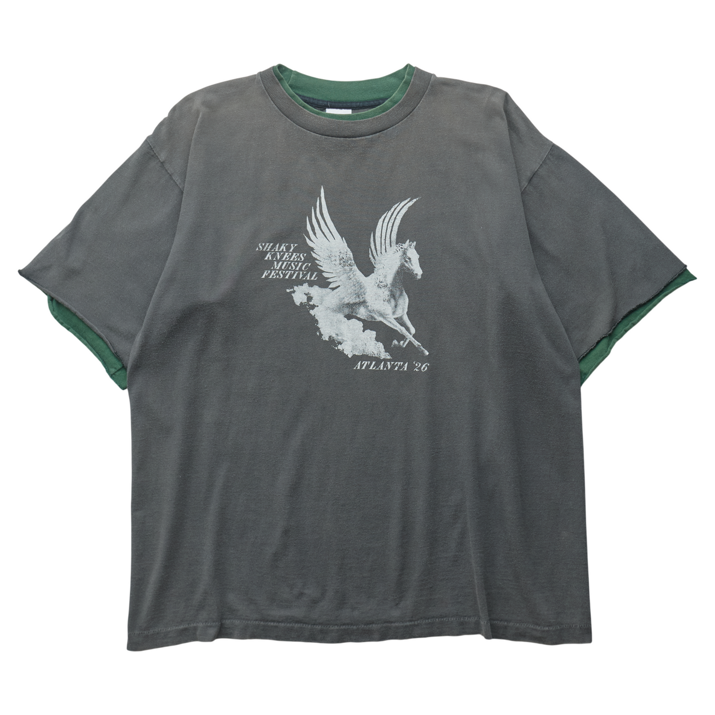 SK x Springy Gray Pegasus Tee - L
